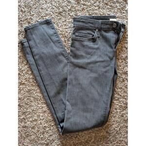 Joie Pants Womens Size 2 Grey Jeans Skinny Cool Button Front Classic Fit